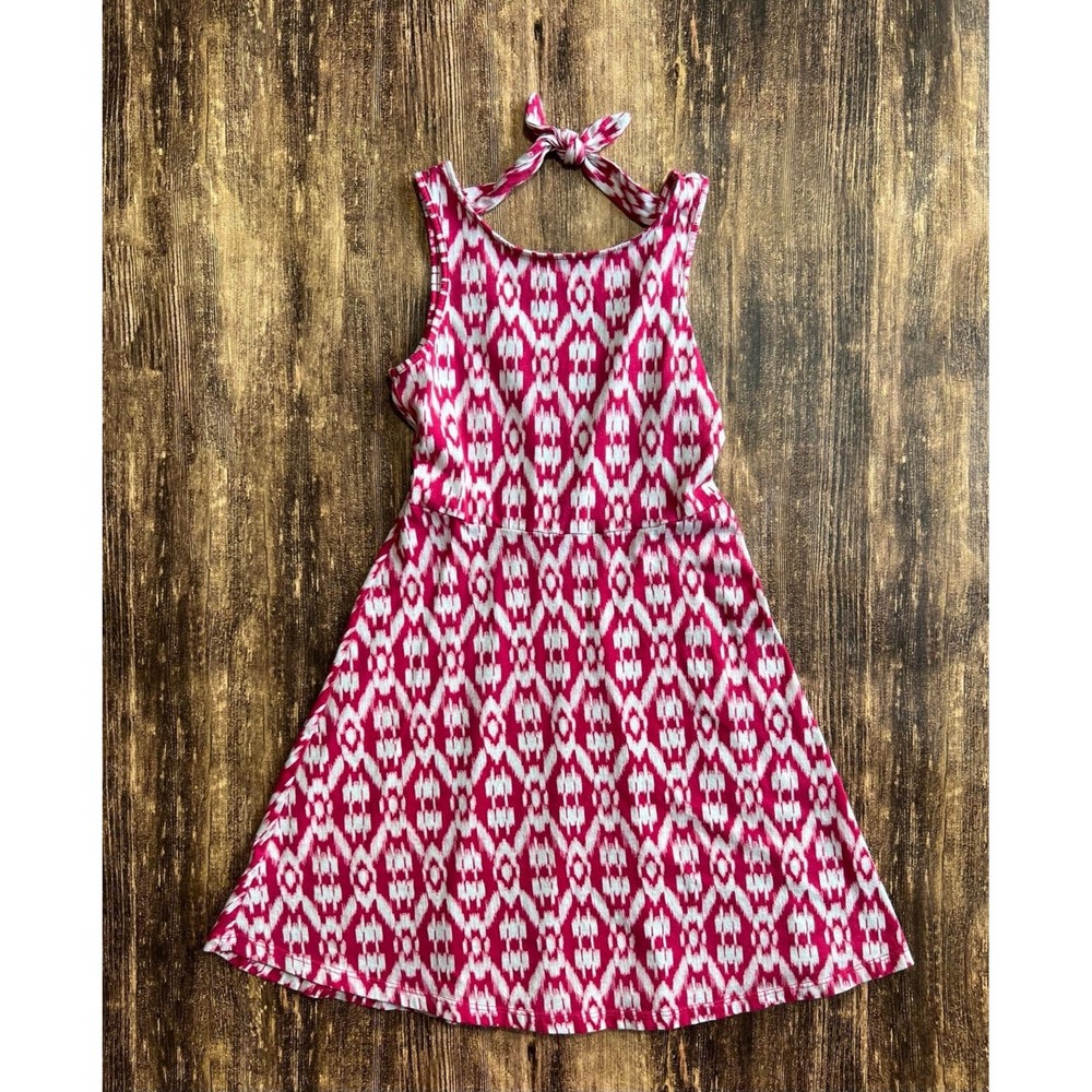 Sz 8 Old Navy Pink And White Summer Dress